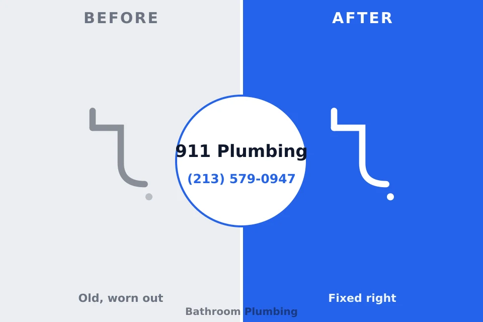 Before and after: plumbing company Danville, VA